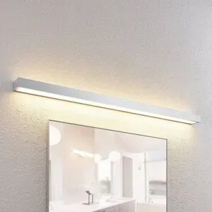 Wandlampe Layan Lindby, chrom / silber, für Badezimmer, Metall, Modern, Wandleuchte, Wandlampe Bad