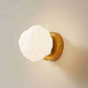 Wandlampe Piatra Lindby, dimmbar, weiß / opal, für Wohn- / Esszimmer, Glas, Modern, Wandleuchte, Wandlampe Innen