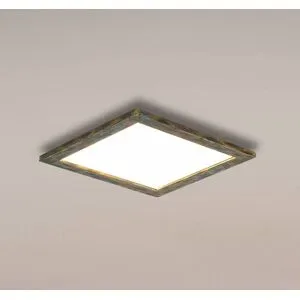 LED Panel Aurinor Quitani, bronze / altmessing, für Wohn- / Esszimmer, Aluminium, Modern, LED Deckenleuchte
