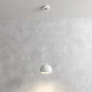 Hängelampe Sool Luminex, dimmbar, weiß / opal, für Wohn- / Esszimmer, Metall, Pendelleuchte