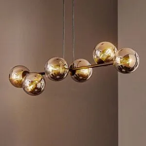 Hängelampe Glassy EMIBIG LIGHTING, dimmbar, schwarz, für Wohn- / Esszimmer, Glas, Modern, Pendelleuchte