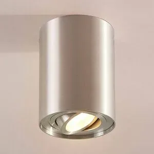 Deckenlampe Jolina Arcchio, dimmbar, alu / grau / zink, für Flurbereich, Aluminium, Modern, Deckenlampe