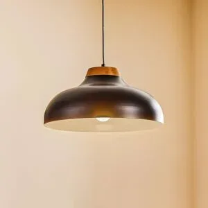 Hängelampe Gus Luminex, dimmbar, schwarz, für Wohn- / Esszimmer, Metall, Modern, Pendelleuchte