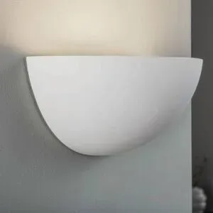 Wandfluter Pascali Lindby, dimmbar, weiß / opal, für Wohn- / Esszimmer, Gips / Ton, Modern, Wandleuchte, Wandlampe Innen