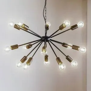 Euluna Hängelampe Rod Nowodvorski Lighting, dimmbar, schwarz, für Wohn- / Esszimmer, Metall, Modern, Pendelleuchte
