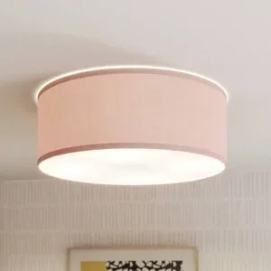 Deckenlampe Rondo Kids TK Lighting, dimmbar, violett / pink / rose, für Kinderzimmer, Textil / Stoff / Seide, Modern, Deckenlampe