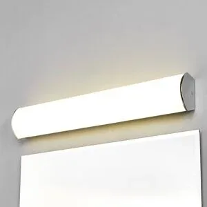 Wandlampe Elanur Lindby, chrom / silber, für Badezimmer, Metall, Modern, LED Wandleuchte, Wandlampe Innen