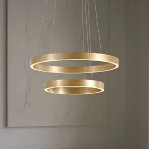 Hängelampe Yonam Lucande, dimmbar, messing / gold, für Wohn- / Esszimmer, Metall, Modern