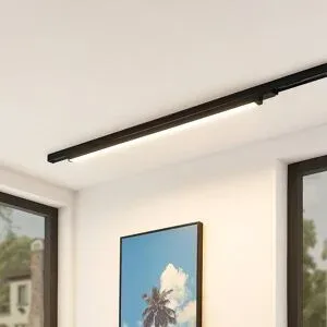 Arcchio LED-Schienenleuchte Harlow, schwarz, 109 cm, 3.000K Harlow, schwarz, für Arbeitszimmer / Büro, Aluminium, Modern, Stromschienenstrahler
