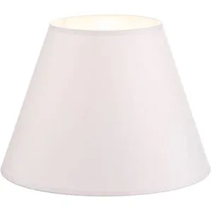 Lampenschirm Sofia Höhe 21 cm, weiß Duolla, weiß / opal, Textil / Stoff / Seide