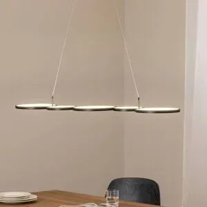 Hängelampe Olympia Milagro Lighting, schwarz, für Wohn- / Esszimmer, Metall, Modern