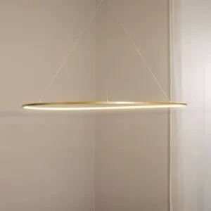 Hängelampe Saturno Milagro Lighting, messing / gold, für Wohn- / Esszimmer, Aluminium, Modern