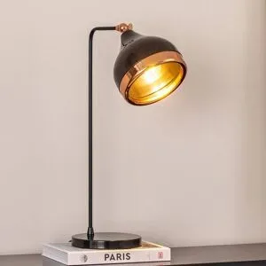 Tischlampe Yildo Opviq, dimmbar, schwarz, für Wohn- / Esszimmer, Metall, Tischlampe