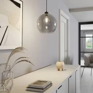 Glas Hängelampe Cubus TK Lighting, dimmbar, schwarz, für Wohn- / Esszimmer, Glas, Modern, Pendelleuchte