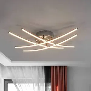 LED Deckenlampe Yael Lindby, chrom / silber, für Küche, Metall, Modern, LED Deckenleuchte