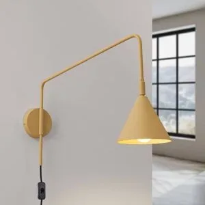 Wandlampe LYS SOLLUX LIGHTING, messing / gold, für Wohn- / Esszimmer, Metall, Skandinavisch, Wandleuchte, Wandlampe Innen