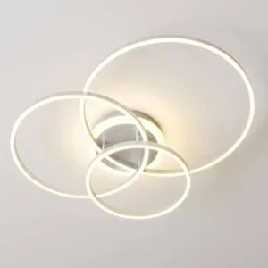 Smart Home Deckenlampe Tula Lindby, dimmbar, alu / grau / zink, für Wohn- / Esszimmer, Aluminium, Modern, Smart Home Deckenlampe