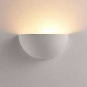 Wandfluter Narin Lindby, dimmbar, weiß / opal, für Wohn- / Esszimmer, Gips / Ton, Modern, Wandleuchte, Wandlampe Innen