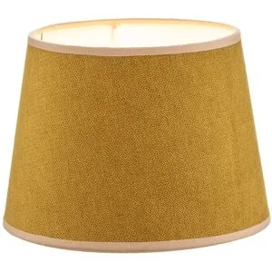 Lampenschirm Classic S, gewebt, senfgelb S Duolla, gelb / orange, Textil / Stoff / Seide