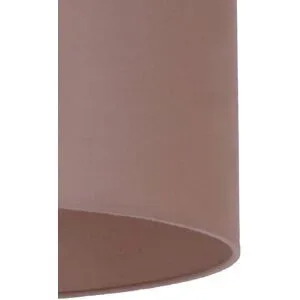Lampenschirm Roller Ø 40 cm, cappuccino Duolla, braun / rost, Textil / Stoff / Seide