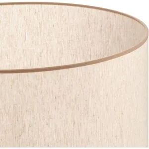 Lampenschirm Roller ecru/beige Ø 50 cm Höhe 24 Duolla, creme / amber, Textil / Stoff / Seide