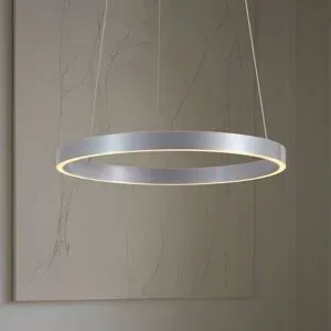 Hängelampe Yonam Lucande, dimmbar, alu / grau / zink, für Wohn- / Esszimmer, Metall, Modern