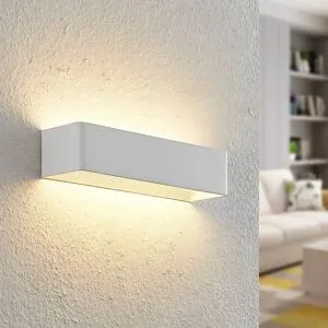 Wandlampe Karam Arcchio, dimmbar, weiß / opal, für Wohn- / Esszimmer, Aluminium, Modern, LED Wandleuchte, Wandlampe Innen