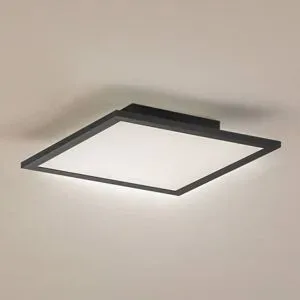LED Panel Enhife Lindby, schwarz, für Arbeitszimmer / Büro, Modern, LED Deckenleuchte