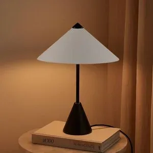 Tischlampe Norvik Lindby, schwarz, für Wohn- / Esszimmer, Metall, Modern, Tischlampe
