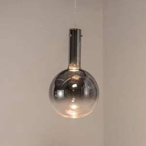 Glas Hängelampe Toronto Eko-Light, dimmbar, chrom / silber, für Wohn- / Esszimmer, Glas, Modern, Pendelleuchte