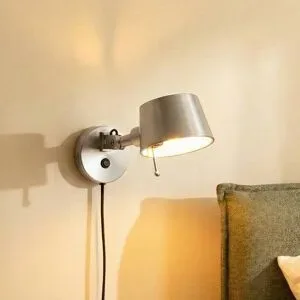 Wandlampe Silka Lucande, alu / grau / zink, für Wohn- / Esszimmer, Metall, Modern, Wandleuchte, Wandlampe Innen