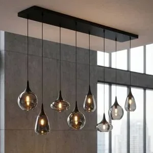 Hängelampe LUMINA 34.5x150cm 40W schwarz