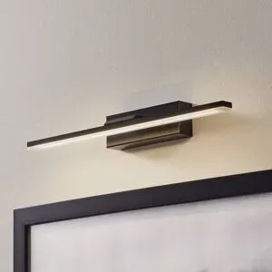 Wandlampe Miroir MCJ, schwarz, für Badezimmer, Aluminium, Modern, Wandleuchte, Wandlampe Bad