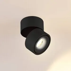 Arcchio LED-Deckenstrahler Rotari, 620lm, 1-flg., schwarz Rotari Arcchio, dimmbar, schwarz, für Wohn- / Esszimmer, Aluminium, Modern, LED Deckenlampe