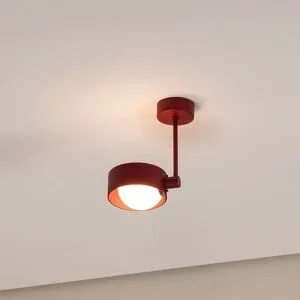 Deckenlampe Mado Argon, dimmbar, rot, für Wohn- / Esszimmer, Metall, Junges Wohnen, Deckenlampe