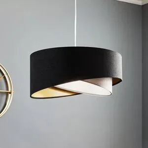Hängelampe Vivien Maco Design, dimmbar, schwarz, für Wohn- / Esszimmer, Textil / Stoff / Seide, Modern, Pendelleuchte