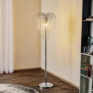 Stehlampe Pioggia ONLI, chrom / silber, für Wohn- / Esszimmer, Metall, Modern, Stehlampe