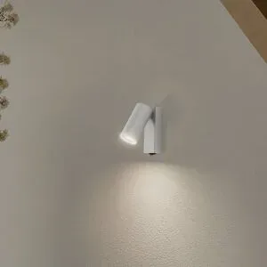 Euluna Wandstrahler FOURTY, hellgrau, Höhe 17 cm, Metall, GU10 FOURTY Nowodvorski Lighting, alu / grau / zink, für Wohn- / Esszimmer, Metall, Modern, Strahler