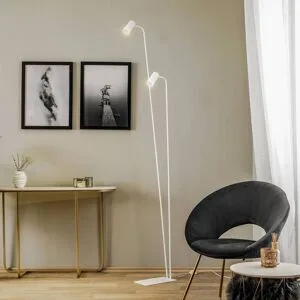 Euluna Stehlampe Mono II Nowodvorski Lighting, weiß / opal, für Wohn- / Esszimmer, Metall, Modern, Stehlampe