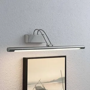 LED Bilderleuchte Mailine Lindby, alu / grau / zink, für Wohn- / Esszimmer, Metall, Modern, LED Wandleuchte, Wandlampe Innen