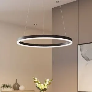 Hängelampe Albiona Arcchio, dimmbar, schwarz, für Küche, Metall, Modern