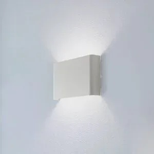 Euluna Wandlampe Haga Nowodvorski Lighting, dimmbar, alu / grau / zink, für Wohn- / Esszimmer, Metall, Modern, Wandleuchte, Wandlampe Innen