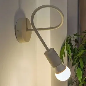 Wandlampe Oxford HELAM, dimmbar, creme / amber, für Wohn- / Esszimmer, Metall, Modern, Wandleuchte, Wandlampe Innen
