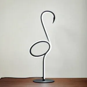 LED Tischlampe Pajaro Lindby, dimmbar, schwarz, für Wohn- / Esszimmer, Metall, Modern, LED Tischlampe