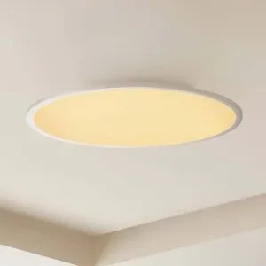LED Deckenlampe Narima Lindby, dimmbar, alu / grau / zink, für Küche, Kunststoff, Modern, LED Deckenleuchte