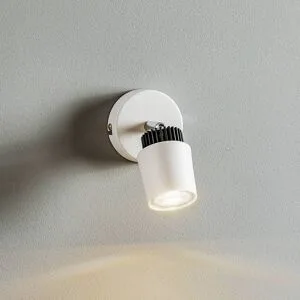 Wandstrahler Tec Lamkur, dimmbar, weiß / opal, für Wohn- / Esszimmer, Metall, Modern, Wandleuchte, Wandlampe Innen
