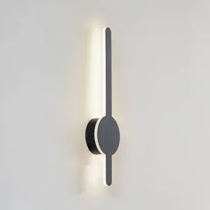 Wandlampe Borian Lindby, schwarz, für Wohn- / Esszimmer, Kunststoff, Modern, LED Wandleuchte, Wandlampe Innen
