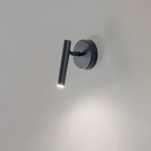 Wandlampe Sopel SIGMA, dimmbar, schwarz, für Wohn- / Esszimmer, Metall, Modern, Wandleuchte, Wandlampe Innen