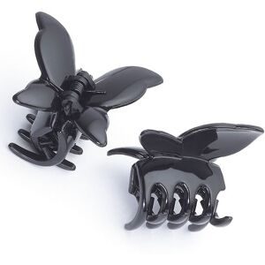 H+B Italia Schmetterlingsklammer mittel Schwarz