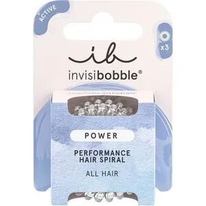 invisibobble Haargummis Power Crystal Clear, Pro Packung 3 Stück